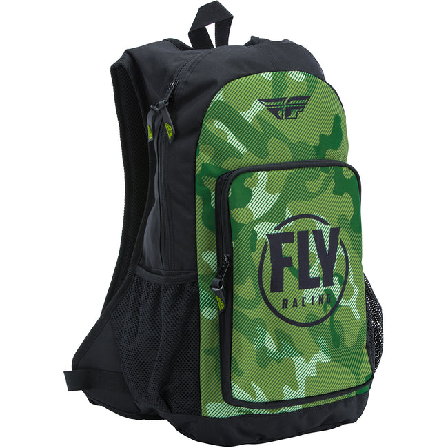 Fly Racing Jump Pack Backpack- Green/Black Camo - 1