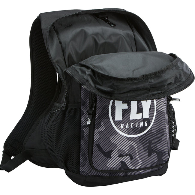 Fly Racing Jump Pack Backpack- Black/Grey/White Camo - 3