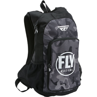 Fly Racing Jump Pack Backpack- Black/Grey/White Camo
