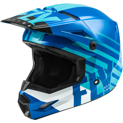 Fly Racing Kinetic Thrive BMX Race Helmet-Blue/White