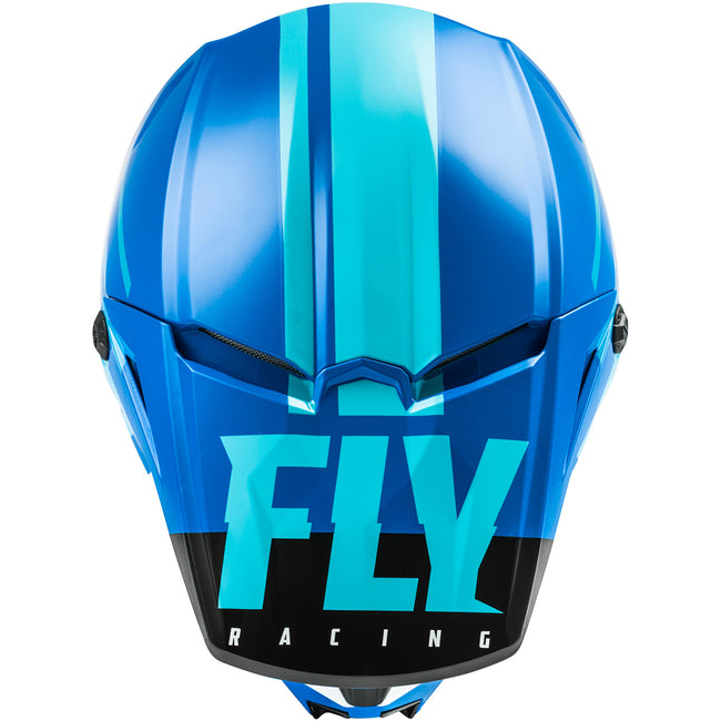 Fly Racing Kinetic Thrive BMX Race Helmet-Blue/White - 4