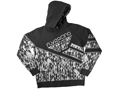 Fly Racing Kinetic Hoodie-Black/Gray