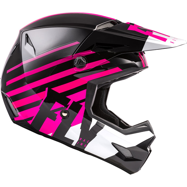 Fly Racing Kinetic Thrive BMX Race Helmet-Pink/Black/White – J&R ...