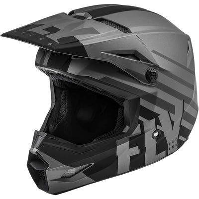 Fly Racing Kinetic Thrive BMX Race Helmet-Matte Gray/Black