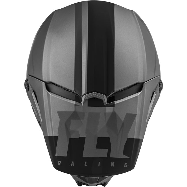 Fly Racing Kinetic Thrive BMX Race Helmet-Matte Gray/Black - 3