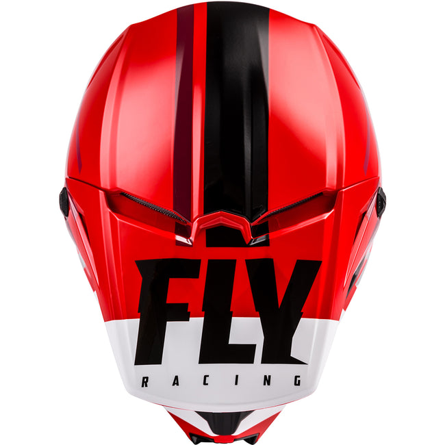 Fly Racing Kinetic Thrive BMX Race Helmet-Red/White/Black - 4
