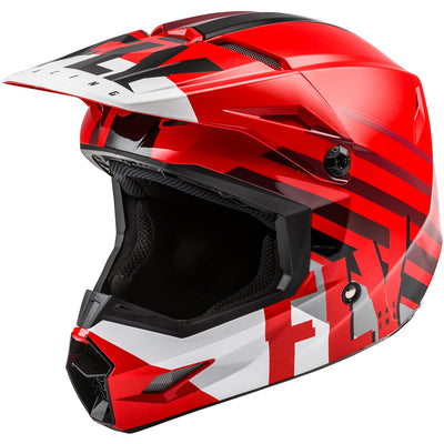 Fly Racing Kinetic Thrive BMX Race Helmet-Red/White/Black
