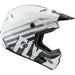 Fly Racing Kinetic Thrive BMX Race Helmet-White/Black/Gray - 2