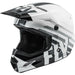 Fly Racing Kinetic Thrive BMX Race Helmet-White/Black/Gray - 1