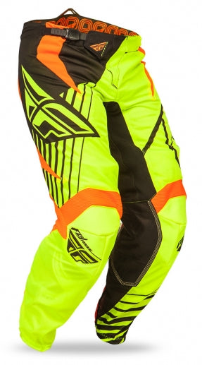 Fly Racing Kinetic Vector Mesh Race Pants-Hi-Vis/Black/Orange