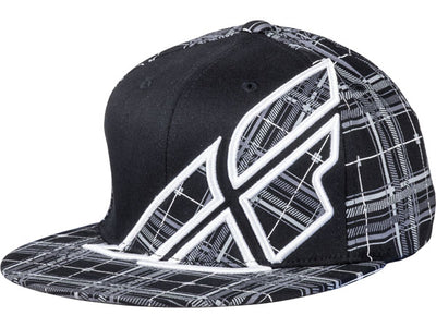 Fly Racing Plaid Hat-Black-Small/Medium