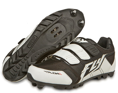 Fly Racing 2016 Talon II Clipless Shoes-Black/White