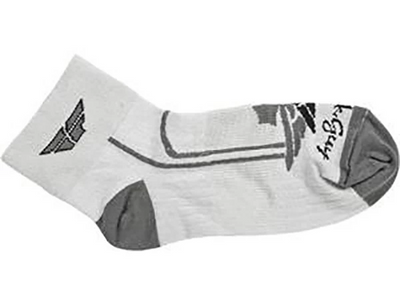 Fly Racing Shorty Socks-Small/Medium-White
