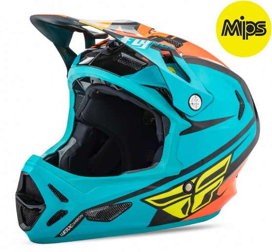 Fly Werx MIPS Rival Helmet-Teal/Orange/Black - 1