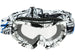 Fly Racing Zone Goggles-Youth Black/White - 2