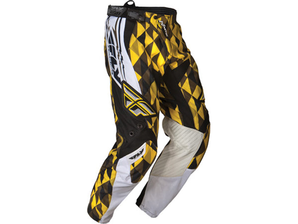 Fly Racing 2012 Kinetic Race Pants-Yellow/Black - 1