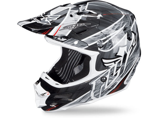 Fly Racing 2013/2014 F2 Carbon Acetylene Helmet-Black/White at J&R Bicycles  – J&R Bicycles, Inc