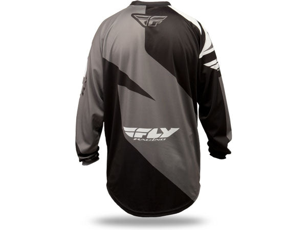 Fly Racing 2015 F-16 BMX Race Jersey-Black/Gray - 2