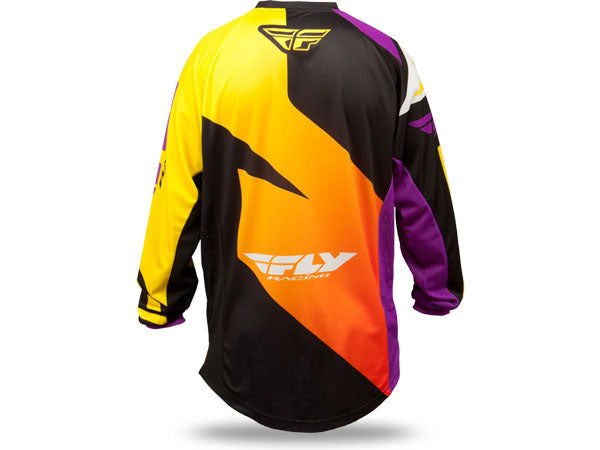 Fly Racing 2015 F-16 BMX Race Jersey-Ltd Ed Purple/Yellow/Black - 2