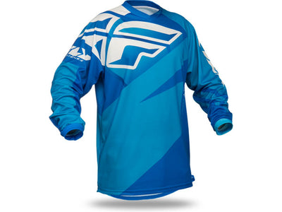 Fly Racing 2015 F-16 BMX Race Jersey-Blue/Light Blue