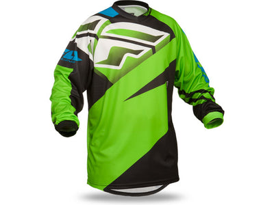 Fly Racing 2015 F-16 BMX Race Jersey-Green/Black