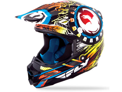 Fly Racing 2014 F2 Dragon Alliance Carbon Helmet-Pearl White/Multi