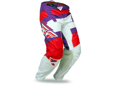 Fly Racing 2014 Kinetic Blocks Race Pants-Purple/Red/White