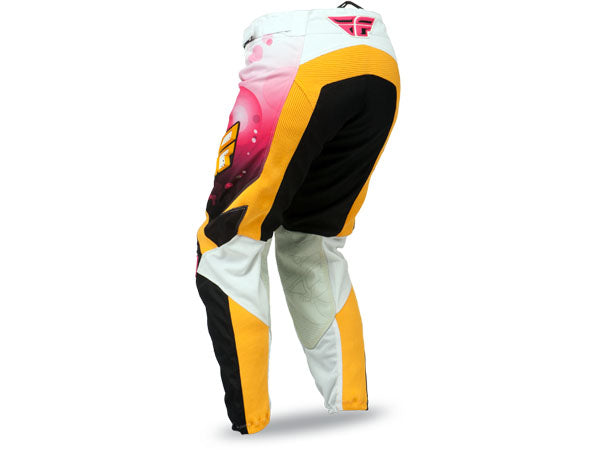 Fly Racing 2014 Kinetic Ladies Race Pants-Pink/White - 2