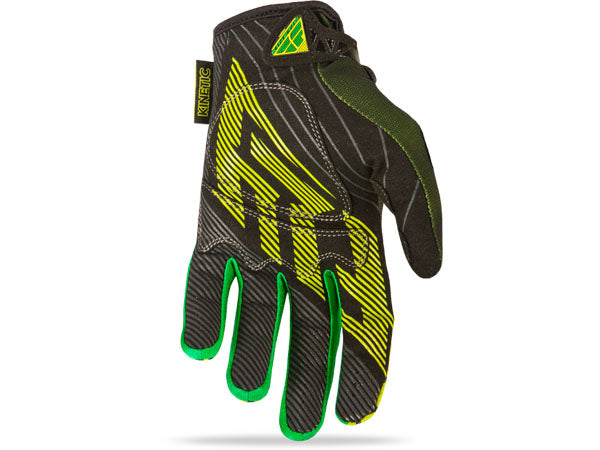Fly Racing 2014 Kinetic Gloves-Green/Black - 2