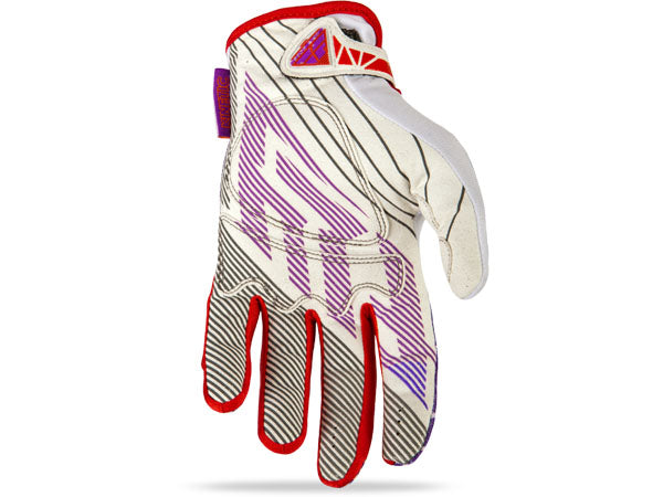 Fly Racing 2014 Kinetic Gloves-White/Red/Purple - 2
