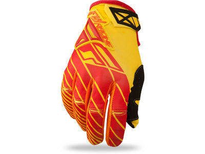Fly Racing 2014 Kinetic Gloves-Red/Yellow