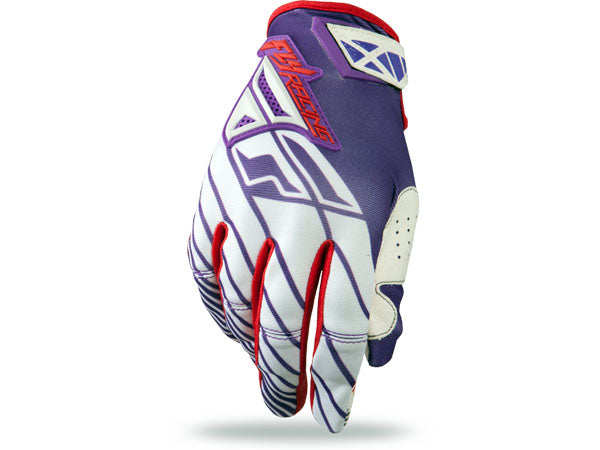 Fly Racing 2014 Kinetic Gloves-White/Red/Purple - 1