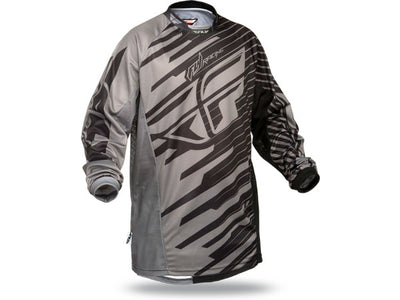Fly Racing 2014 Kinetic Shock BMX Race Jersey-Gray/Black