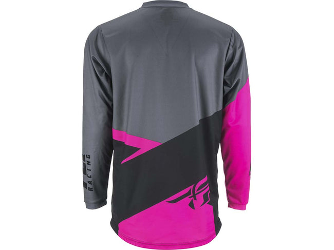 Fly Racing 2019 F-16 BMX Race Jersey-Neon Pink/Black/Grey - 2