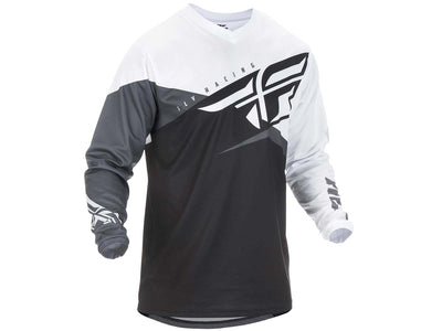 Fly Racing 2019 F-16 BMX Race Jersey-Black/White/Grey