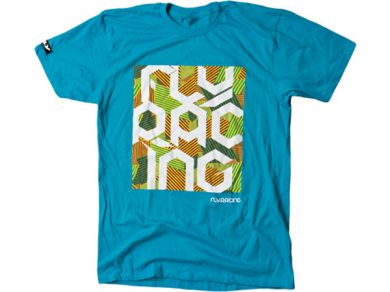 Fly Racing Block Party T-Shirt-Turquoise