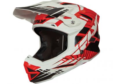 Fly Racing Default Helmet-Red/White