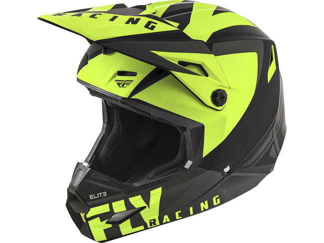 FLY RACING 2019 Elite Vigilant Helmet-Matte Black/Hi-Vis - 1