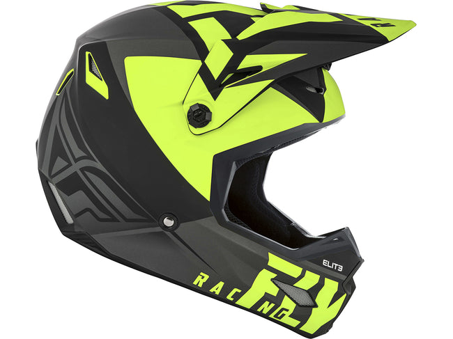 FLY RACING 2019 Elite Vigilant Helmet-Matte Black/Hi-Vis - 2