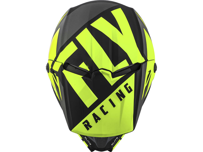 FLY RACING 2019 Elite Vigilant Helmet-Matte Black/Hi-Vis - 3