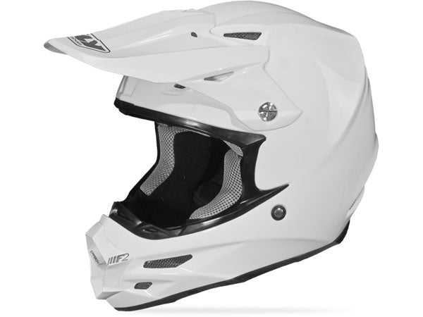 Fly Racing F2 Carbon Solid Helmet-White - 1