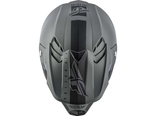 Fly Racing F2 Carbon MIPS Shield BMX Race Helmet-Black/Grey - 3