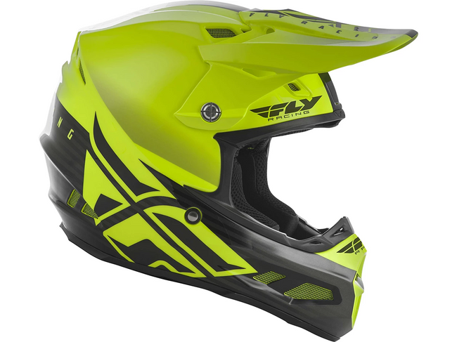 FLY RACING 2019 F2 Carbon MIPS Shield Helmet-Hi-Vis/Black - 2