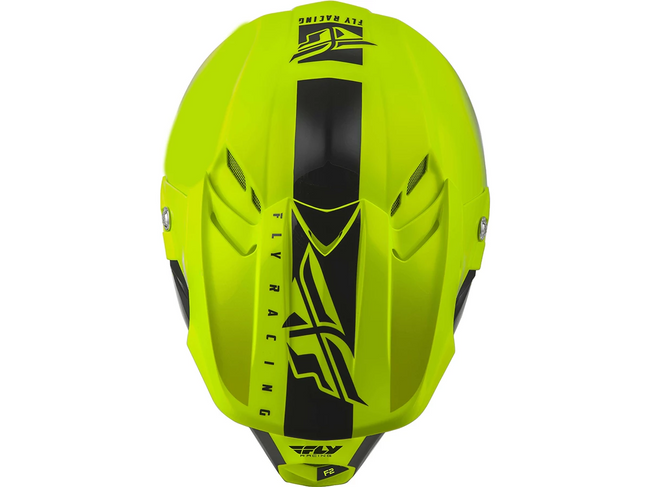 FLY RACING 2019 F2 Carbon MIPS Shield Helmet-Hi-Vis/Black - 8