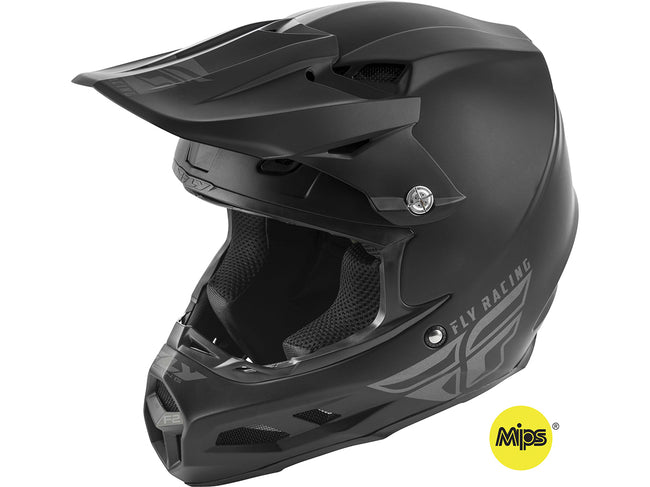 FLY RACING 2019 F2 Carbon MIPS Helmet-Solid Black - 1