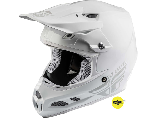 FLY RACING 2019 F2 Carbon MIPS Helmet-Solid White - 1