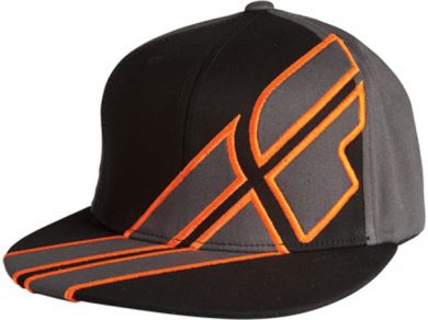 Fly Racing Impress Release Hat-Black/Gun/Orange