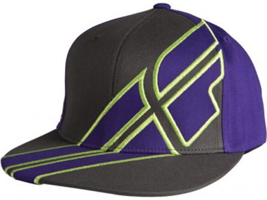 Fly Racing Impress Release Hat-Purple/Gun/Lime