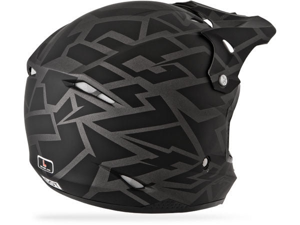Fly Racing 2014 Kinetic Block Helmet-Matte Black - 2