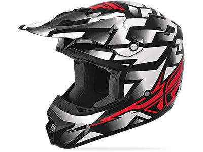 Fly Racing 2014 Kinetic Block Helmet-White/Red